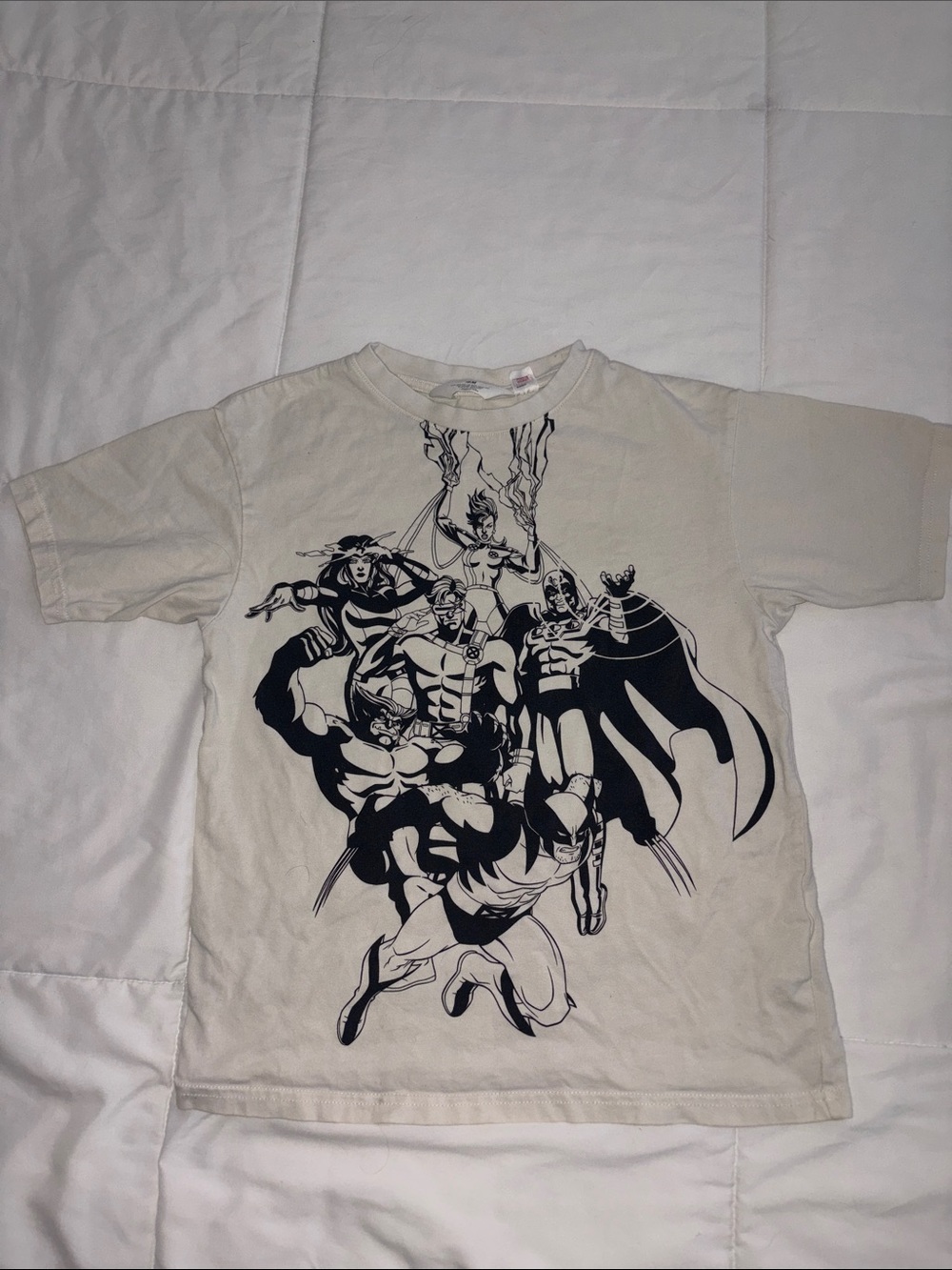 H&M Marvel Group Graphic Tee Size 8-10